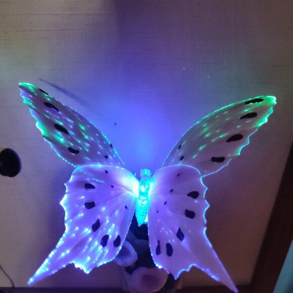 Fiber Optics Butterfly Floral Design Night Lights With Switch - Picture 6 of 11